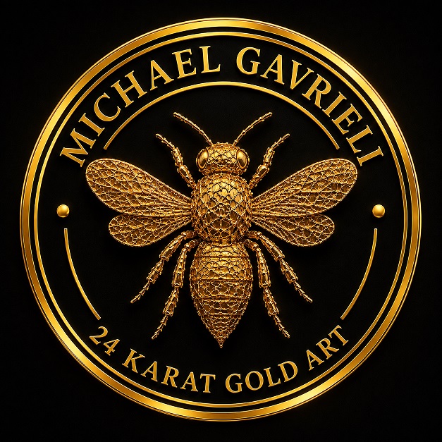 Michael Gavrieli 24 Karat Gold Art